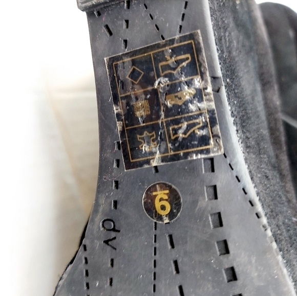 Dolce Vita Black Size 9 Lace Up Wedge Booties - Picture 7 of 12